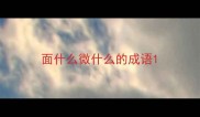 面什么微什么的成语