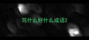 笃什么好什么成语