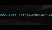 成语驴找马的由来与寓意这个冷门成语如何揭示人际交往中的智慧