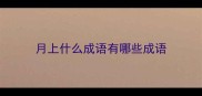 月上什么成语有哪些成语