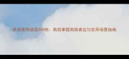 英语常用成语200例高效掌握高频表达与实用场景指南