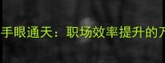 眼观六路手眼通天职场效率提升的万能公式