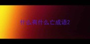 什么有什么亡成语