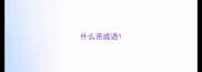 什么苦成语