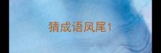猜成语凤尾