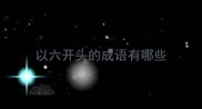 以六开头的成语有哪些