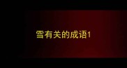 雪有关的成语