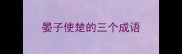 晏子使楚的三个成语