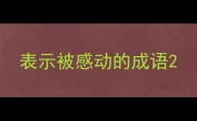 表示被感动的成语