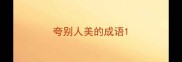 夸别人美的成语