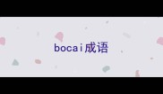 bocai成语