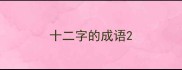 十二字的成语