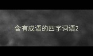 含有成语的四字词语