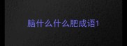脑什么什么肥成语