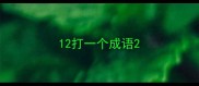 12打一个成语