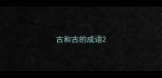 古和古的成语