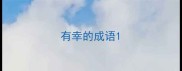 有幸的成语