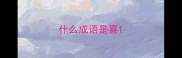 什么成语是喜
