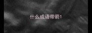 什么成语带箭