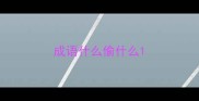 成语什么偷什么
