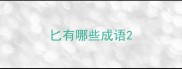 匕有哪些成语