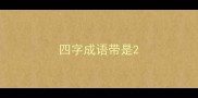 四字成语带是
