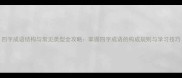 四字成语结构与常见类型全攻略掌握四字成语的构成规则与学习技巧