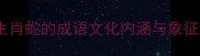 十二生肖蛇的成语文化内涵与象征意义