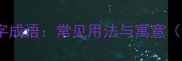 100个天的四字成语常见用法与寓意附实用分类