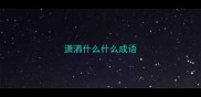 潇洒什么什么成语