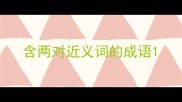 含两对近义词的成语