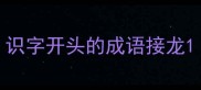识字开头的成语接龙