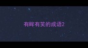 有眸有笑的成语