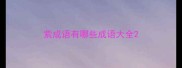 紫成语有哪些成语大全