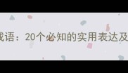 官场高频成语20个必知的实用表达及使用场景