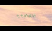七七的成语
