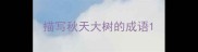 描写秋天大树的成语