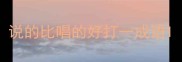 说的比唱的好打一成语