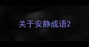 关于安静成语