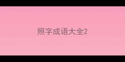 照字成语大全