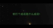 炭打个成语是什么成语