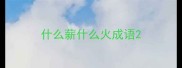 什么薪什么火成语