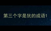第三个字是犹的成语