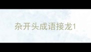 杂开头成语接龙