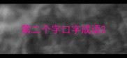 第二个字口字成语