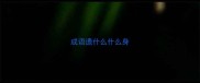 成语遗什么什么身