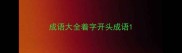 成语大全着字开头成语