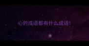 心的成语都有什么成语
