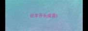 社字开头成语