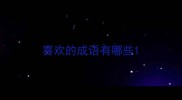 喜欢的成语有哪些